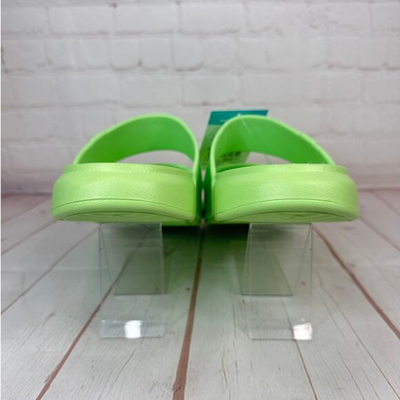 Reef Oasis Double Up Lime Cushioned Water Friendly Slides Sandals Mens Size 13 - Picture 8 of 10